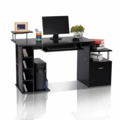 Leetiana Computer Desk With Storage
