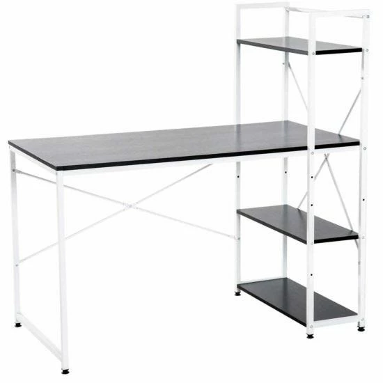 Channing Metal Frame Computer Desk With 4 Tier Bookshelf 11 Channing Metal Frame Computer Desk With 4 Tier Bookshelf - Image 9