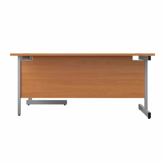 TC Office Single Upright Right Hand Radial Silver Frame Desk 1600mm X 1200mm 12 TC Office Single Upright Right Hand Radial Silver Frame Desk 1600mm X 1200mm - Image 10