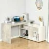 Woodland L-Shaped Home Office Desk -office furniture shop 1062106084