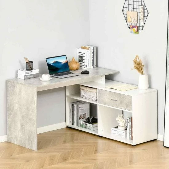 Woodland L-Shaped Home Office Desk 3 Woodland L-Shaped Home Office Desk
