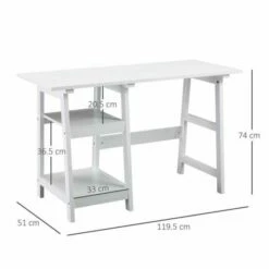 Florence Compact Computer Desk With Open Storage -office furniture shop 1062106089 3