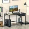 Maranhao Home Office Workstation With PC Stand And Storage 2 Maranhao Home Office Workstation With PC Stand And Storage -office furniture shop 1062106096