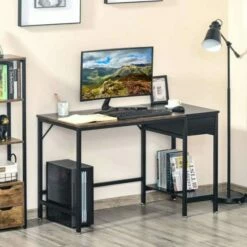Maranhao Home Office Workstation With PC Stand And Storage