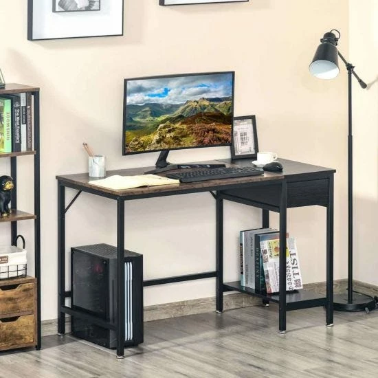 Maranhao Home Office Workstation With PC Stand And Storage 3 Maranhao Home Office Workstation With PC Stand And Storage