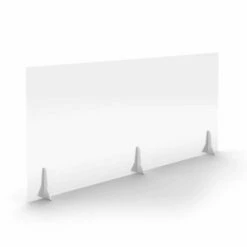 TC Office Clear Free Standing Acrylic Screen 1600mm X 700mm -office furniture shop 1062126098 2