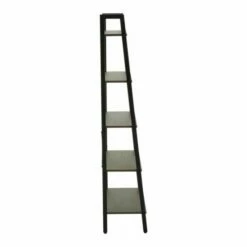Interiors By PH 5 Tier Ladder Shelving Unit With Metal Frame -office furniture shop 1062126197 2
