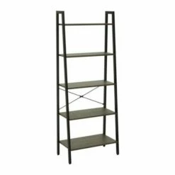 Interiors By PH 5 Tier Ladder Shelving Unit With Metal Frame