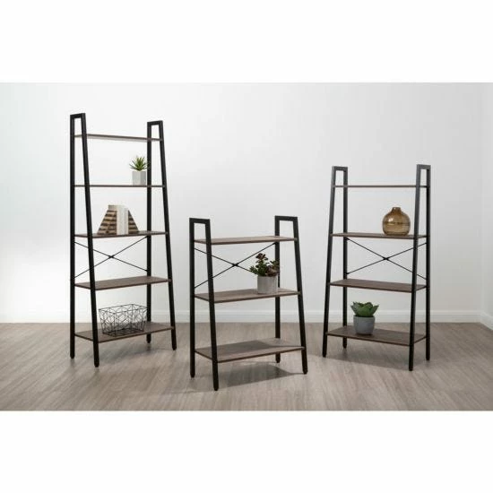 Interiors By PH 4 Tier Ladder Shelving Unit With Metal Frame 8 Interiors By PH 4 Tier Ladder Shelving Unit With Metal Frame - Image 6