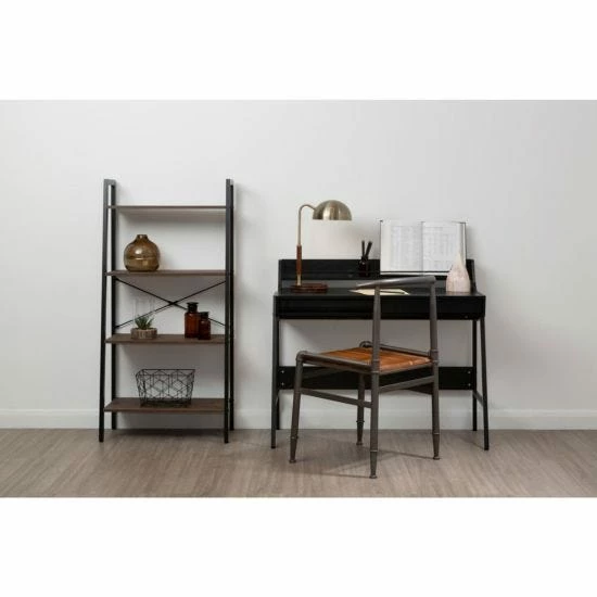 Interiors By PH 4 Tier Ladder Shelving Unit With Metal Frame 9 Interiors By PH 4 Tier Ladder Shelving Unit With Metal Frame - Image 7