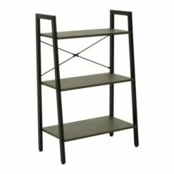 Interiors By PH 3 Tier Ladder Shelving Unit With Metal Frame