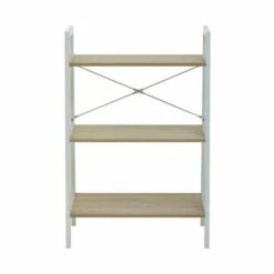 Interiors By PH 3 Tier Ladder Shelving Unit With Metal Frame 18 Interiors By PH 3 Tier Ladder Shelving Unit With Metal Frame -office furniture shop 1062126204 1