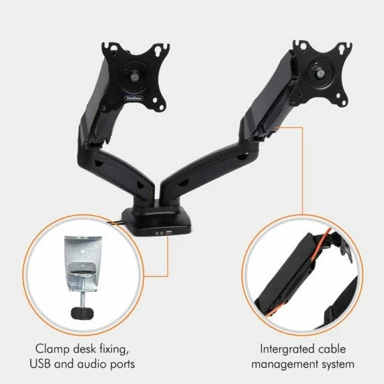 VonHaus Dual Arm Gas Monitor Mount With Clamp 9 VonHaus Dual Arm Gas Monitor Mount With Clamp - Image 7