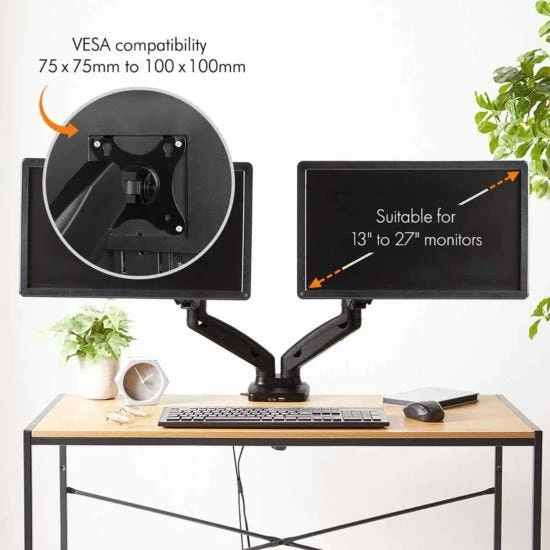 VonHaus Dual Arm Gas Monitor Mount With Clamp 10 VonHaus Dual Arm Gas Monitor Mount With Clamp - Image 8