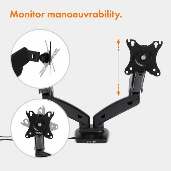 VonHaus Dual Arm Gas Monitor Mount With Clamp 11 VonHaus Dual Arm Gas Monitor Mount With Clamp - Image 9