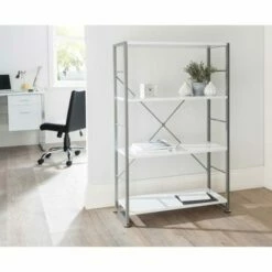 Alphason Cabrini Modern Bookcase White