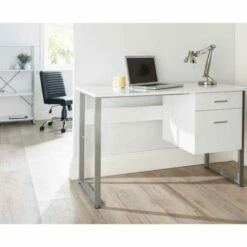 Alphason Cabrini Modern Desk White