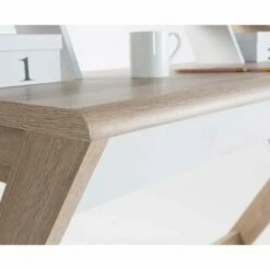 Alphason Aspen Light Oak Effect Trestle Desk 11 Alphason Aspen Light Oak Effect Trestle Desk -office furniture shop 1062201116 3