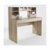 Alphason Albion Light Oak Effect Office Desk With Hutch Shelving 2 Alphason Albion Light Oak Effect Office Desk With Hutch Shelving -office furniture shop 1062201117