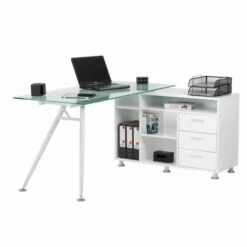 Alphason Augusta Glass Corner Desk With Storage 7 Alphason Augusta Glass Corner Desk With Storage -office furniture shop 1062201120