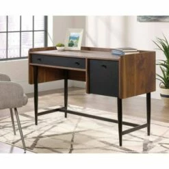 Teknik Hampstead Park Compact Walnut Effect Desk -office furniture shop 1062201720