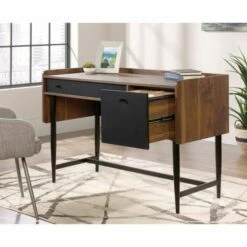 Teknik Hampstead Park Compact Walnut Effect Desk -office furniture shop 1062201720 1