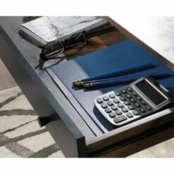 Teknik Hampstead Park Compact Walnut Effect Desk -office furniture shop 1062201720 5