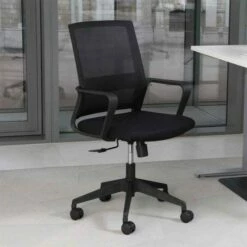 Oslo Mesh Back Task Chair Black 11 Oslo Mesh Back Task Chair Black -office furniture shop 1062250125 4