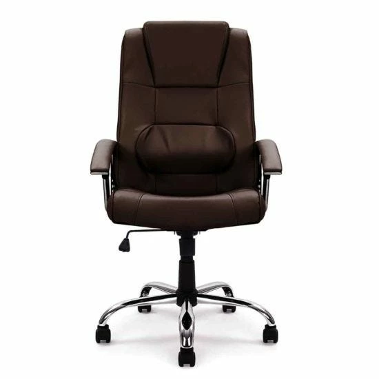 High Back Leather Faced Executive Chair With Chrome Base 4 High Back Leather Faced Executive Chair With Chrome Base - Image 2