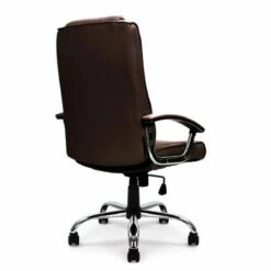 High Back Leather Faced Executive Chair With Chrome Base 15 High Back Leather Faced Executive Chair With Chrome Base -office furniture shop 1075028027 3