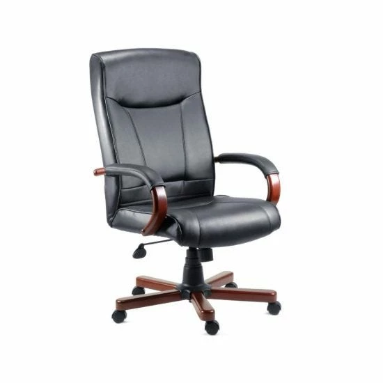 Teknik Office Kingston Executive Black Leather Faced Chair 3 Teknik Office Kingston Executive Black Leather Faced Chair