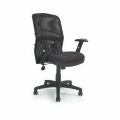 Mesh Back Armchair With Adjustable Lumbar Support