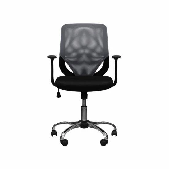 Atlanta Full Back Mesh Fabric Chair With Arms Grey 4 Atlanta Full Back Mesh Fabric Chair With Arms Grey - Image 2