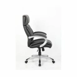 Eliza Tinsley Leather Faced Managers Chair Black