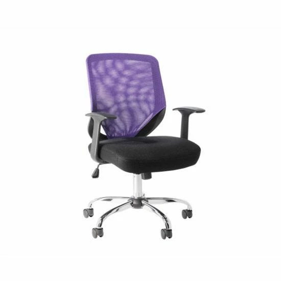 Atlanta Full Back Mesh Fabric Chair With Arms Purple 9 Atlanta Full Back Mesh Fabric Chair With Arms Purple - Image 7