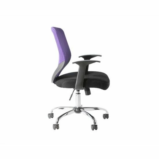 Atlanta Full Back Mesh Fabric Chair With Arms Purple 5 Atlanta Full Back Mesh Fabric Chair With Arms Purple - Image 3