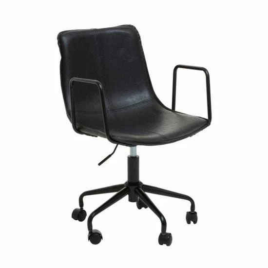 Interiors By PH Leather Effect Office Chair With Arms 4 Interiors By PH Leather Effect Office Chair With Arms - Image 2