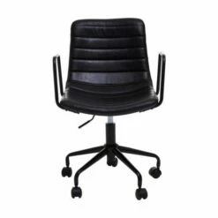 Interiors By PH Striped Leather Effect Office Chair With Arms 12 Interiors By PH Striped Leather Effect Office Chair With Arms -office furniture shop 1075202109 1
