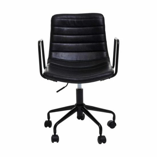 Interiors By PH Striped Leather Effect Office Chair With Arms 5 Interiors By PH Striped Leather Effect Office Chair With Arms - Image 3