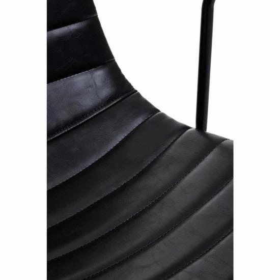 Interiors By PH Striped Leather Effect Office Chair With Arms 6 Interiors By PH Striped Leather Effect Office Chair With Arms - Image 4