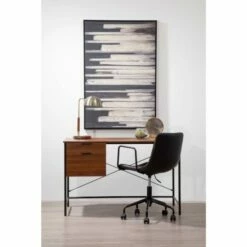 Interiors By PH Striped Leather Effect Office Chair With Arms 14 Interiors By PH Striped Leather Effect Office Chair With Arms -office furniture shop 1075202109 4