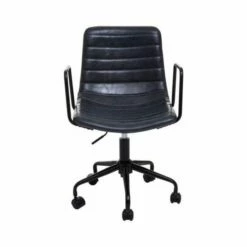 Interiors By PH Striped Leather Effect Office Chair With Arms 16 Interiors By PH Striped Leather Effect Office Chair With Arms -office furniture shop 1075202110 1
