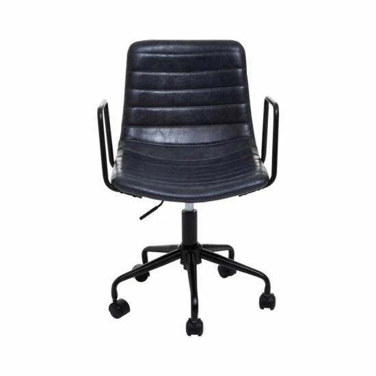 Interiors By PH Striped Leather Effect Office Chair With Arms 9 Interiors By PH Striped Leather Effect Office Chair With Arms - Image 7