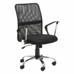 Interiors By PH Black Office Chair With Arms -office furniture shop 1075202149 2