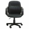 Interiors By PH Office Chair With Arms Black PU 1 Interiors By PH Office Chair With Arms Black PU -office furniture shop 1075202150 1 1