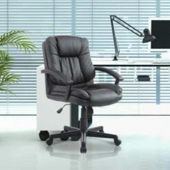 Bishop Ergonomic Faux Leather Executive Chair