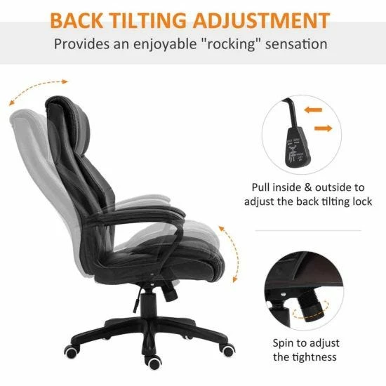 Newmills High Back Executive Office Chair With 6 Point Massager 9 Newmills High Back Executive Office Chair With 6 Point Massager - Image 7