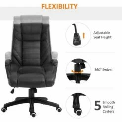 Newmills High Back Executive Office Chair With 6 Point Massager 19 Newmills High Back Executive Office Chair With 6 Point Massager -office furniture shop 1075202266 6