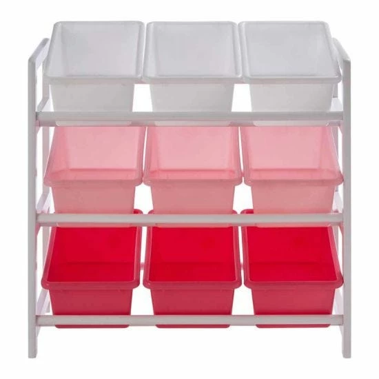 Premier Kids 3 Tier Storage Unit With 9 Plastic Bins 5 Premier Kids 3 Tier Storage Unit With 9 Plastic Bins - Image 3