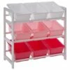 Premier Kids 3 Tier Storage Unit With 9 Plastic Bins 2 Premier Kids 3 Tier Storage Unit With 9 Plastic Bins -office furniture shop 1080200004 6